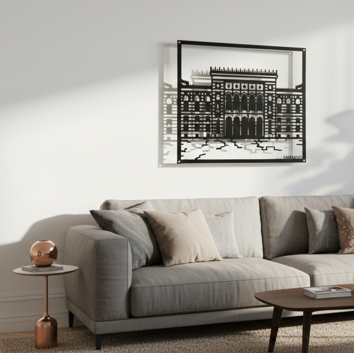 Metalna zidna dekoracija - Vijećnica Sarajevo (Simbol Grada)