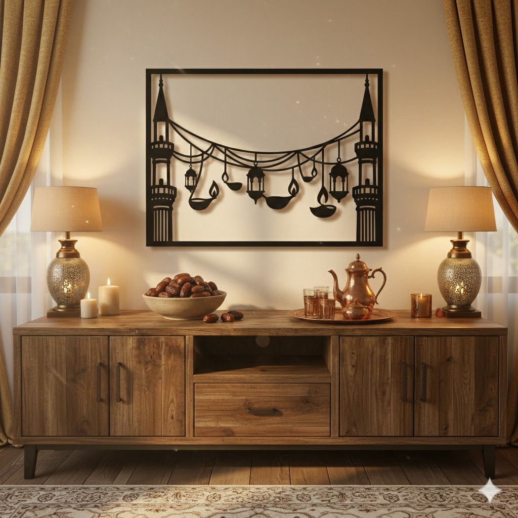 Metalna zidna dekoracija - Kandilji i Svjetlost tradicije