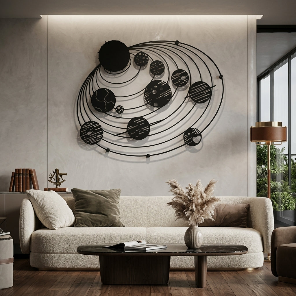 Metalna zidna dekoracija Amazing Galaxy 90x70 cm