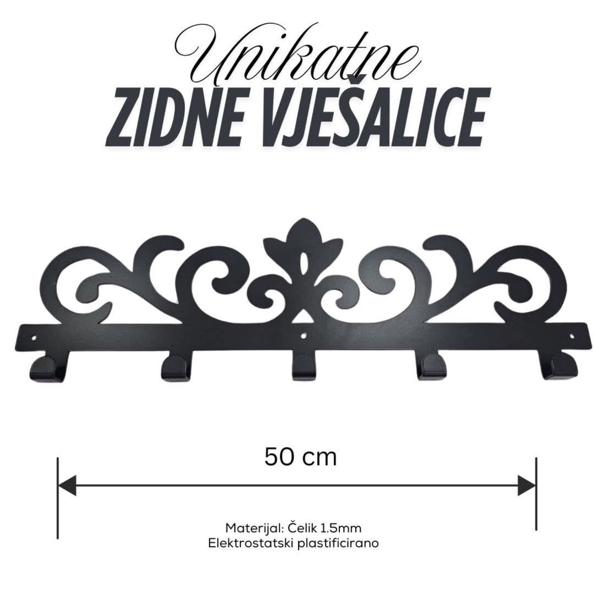 Metalni čiviluk Ornament