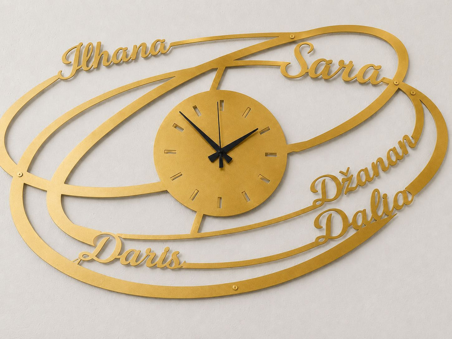 Personalizirani metalni zidni sat - Model Galaksija