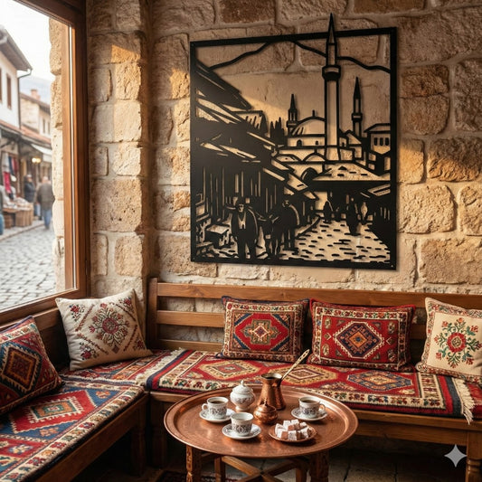 Metalna zidna dekoracija Baščaršija Sarajevo