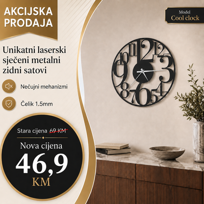 Zidni sat model Cool clock