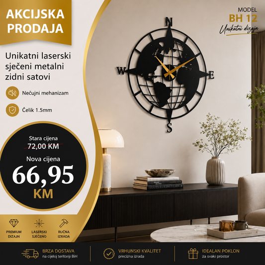 Zidni sat model BH 12