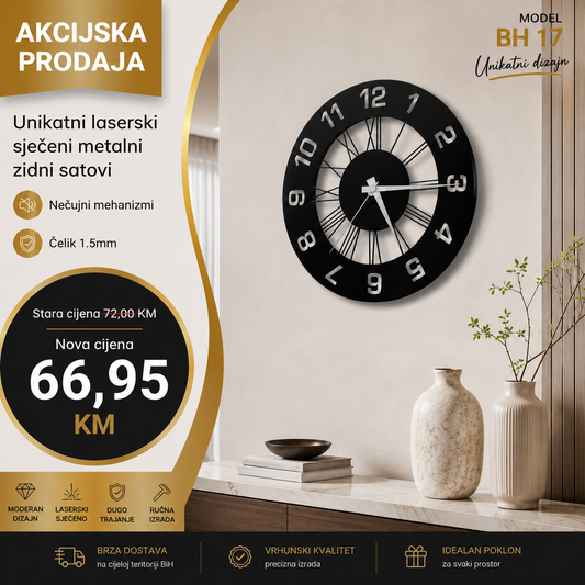 Zidni sat model BH 17