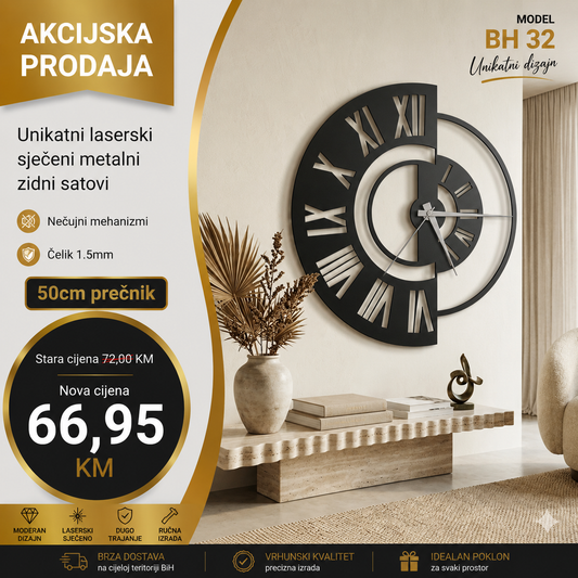 Zidni sat model BH 32