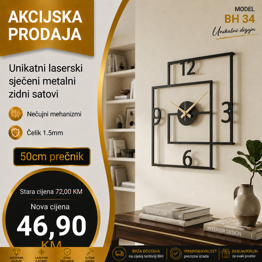 Zidni sat model BH 34