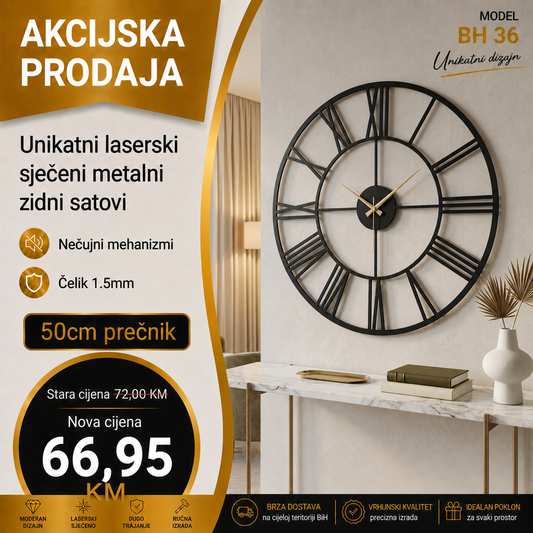 Zidni sat model BH 36