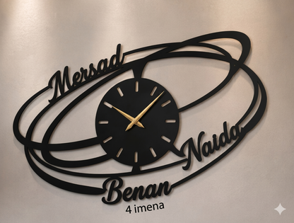 Personalizirani metalni zidni sat - Model Galaksija