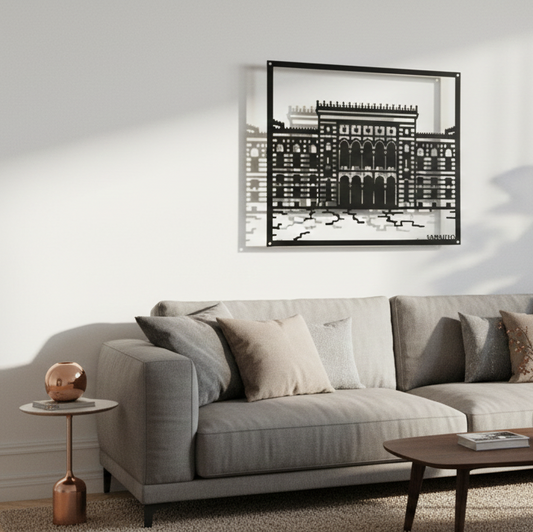 Metalna zidna dekoracija - Vijećnica Sarajevo (Simbol Grada)