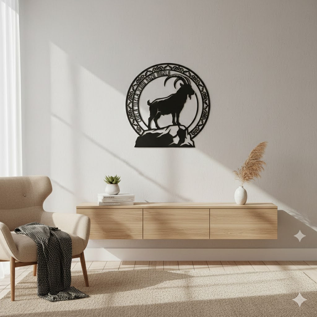 Metalna zidna dekoracija - Tuzlanska koza (Simbol grada i legende)