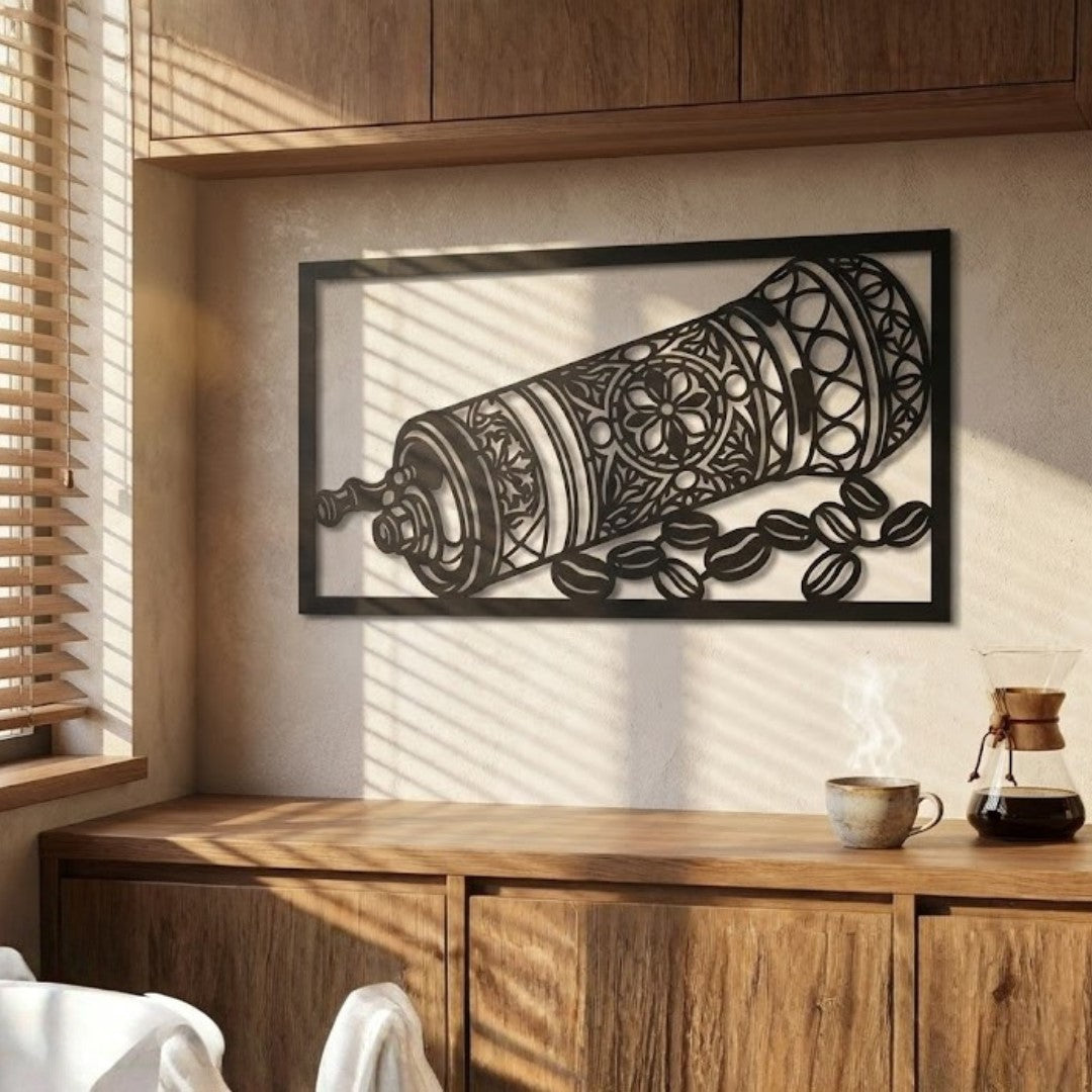 Metalna zidna dekoracija - Tradicionalni mlin za kahvu