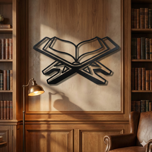 Metalna zidna dekoracija - Rahle (Simbol znanja i duhovnosti)