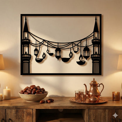 Metalna zidna dekoracija - Kandilji i Svjetlost tradicije