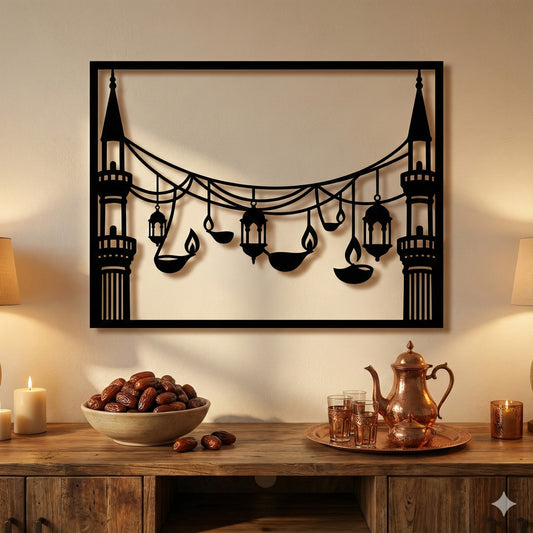 Metalna zidna dekoracija - Kandilji i Svjetlost tradicije