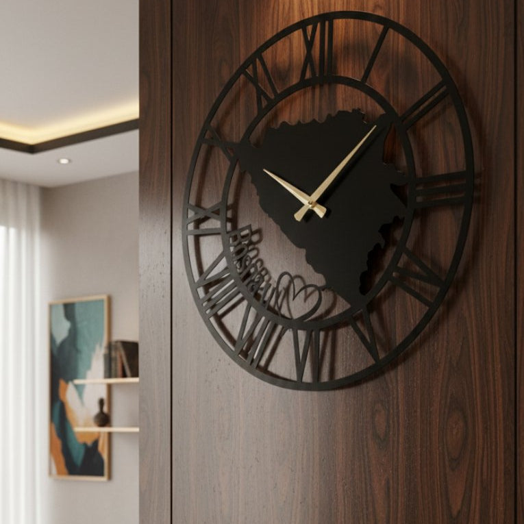 Metalni zidni sat - Model Bosna