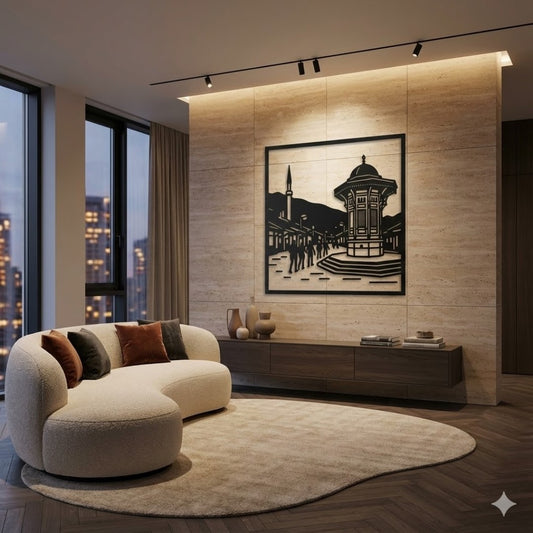 Metalna zidna dekoracija - Sarajevo Sebilj (Simbol susreta)