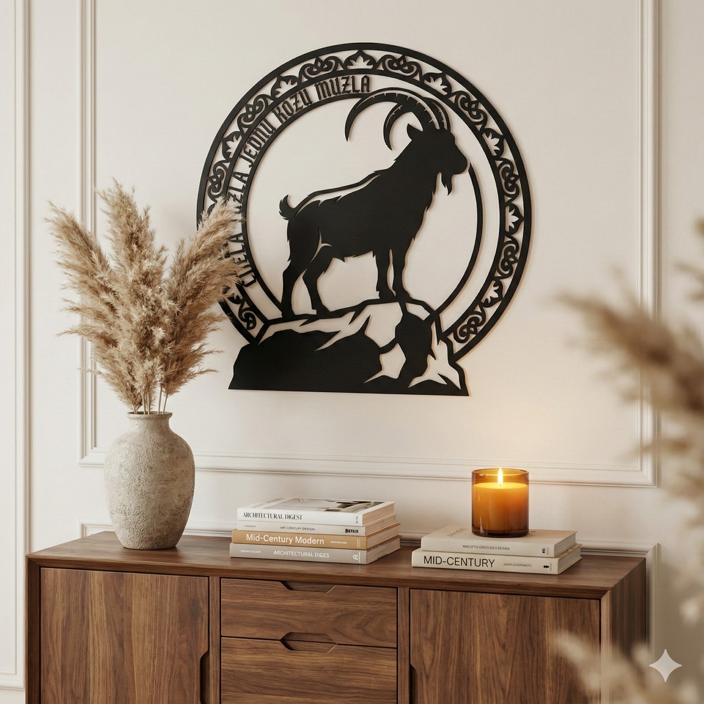 Metalna zidna dekoracija - Tuzlanska koza (Simbol grada i legende)