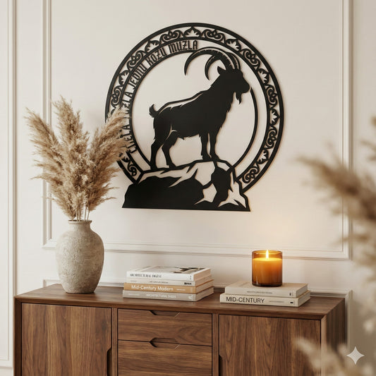 Metalna zidna dekoracija - Tuzlanska koza (Simbol grada i legende)