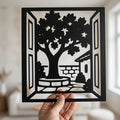 Bosanska avlija | Metalna zidna slika 40×40 cm
