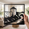 Bosanska tvrđava | Metalna zidna slika 40×40 cm