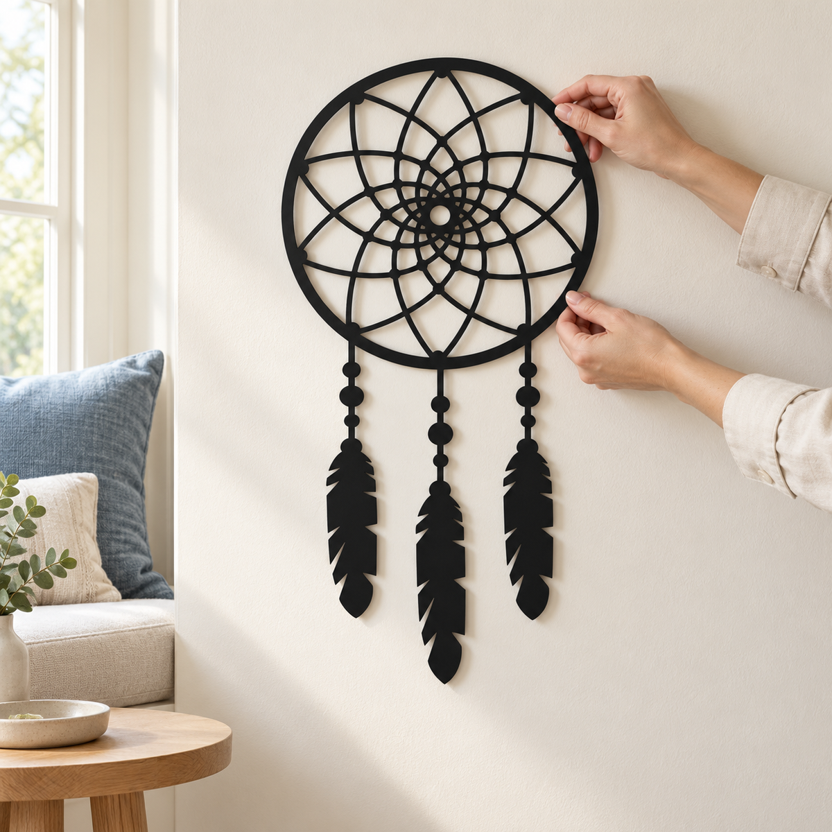 Metalni hvatač snova Dreamcatcher – dodatna fotografija