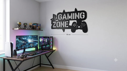 GAMING ZONE – metalna zidna dekoracija