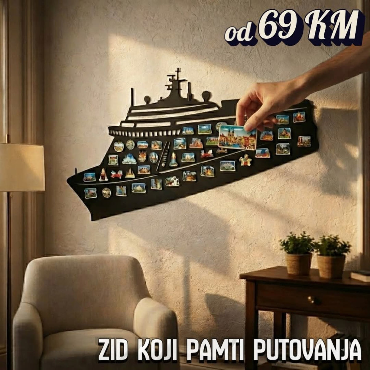 Magnetna ploča model Brod