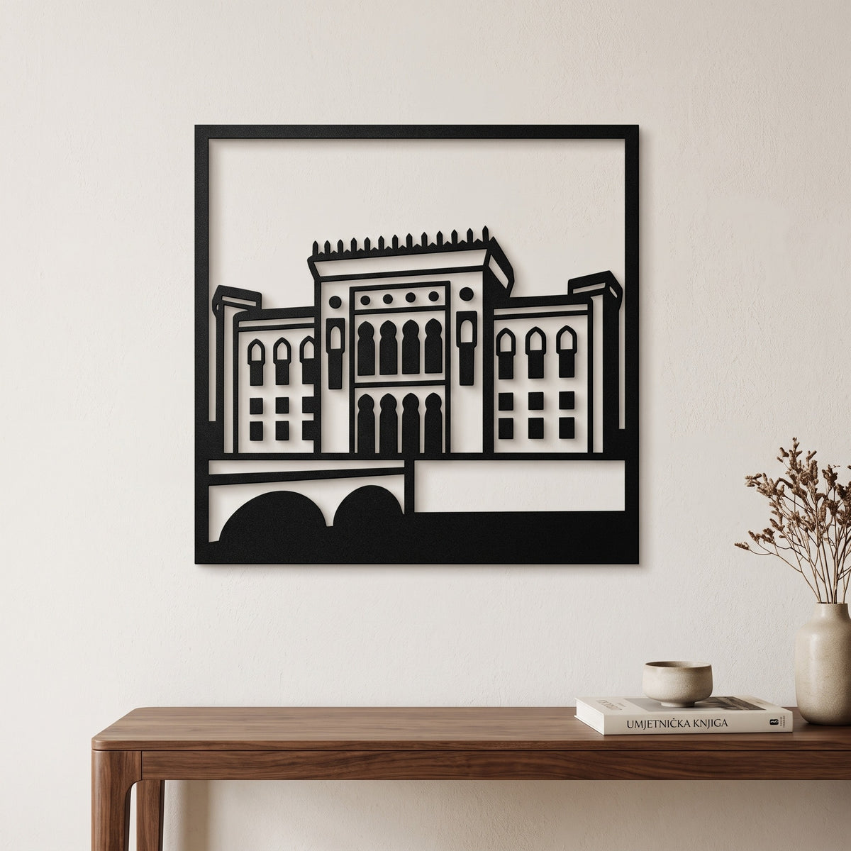 Sarajevo Stari Grad metalna zidna slika 40x40 cm