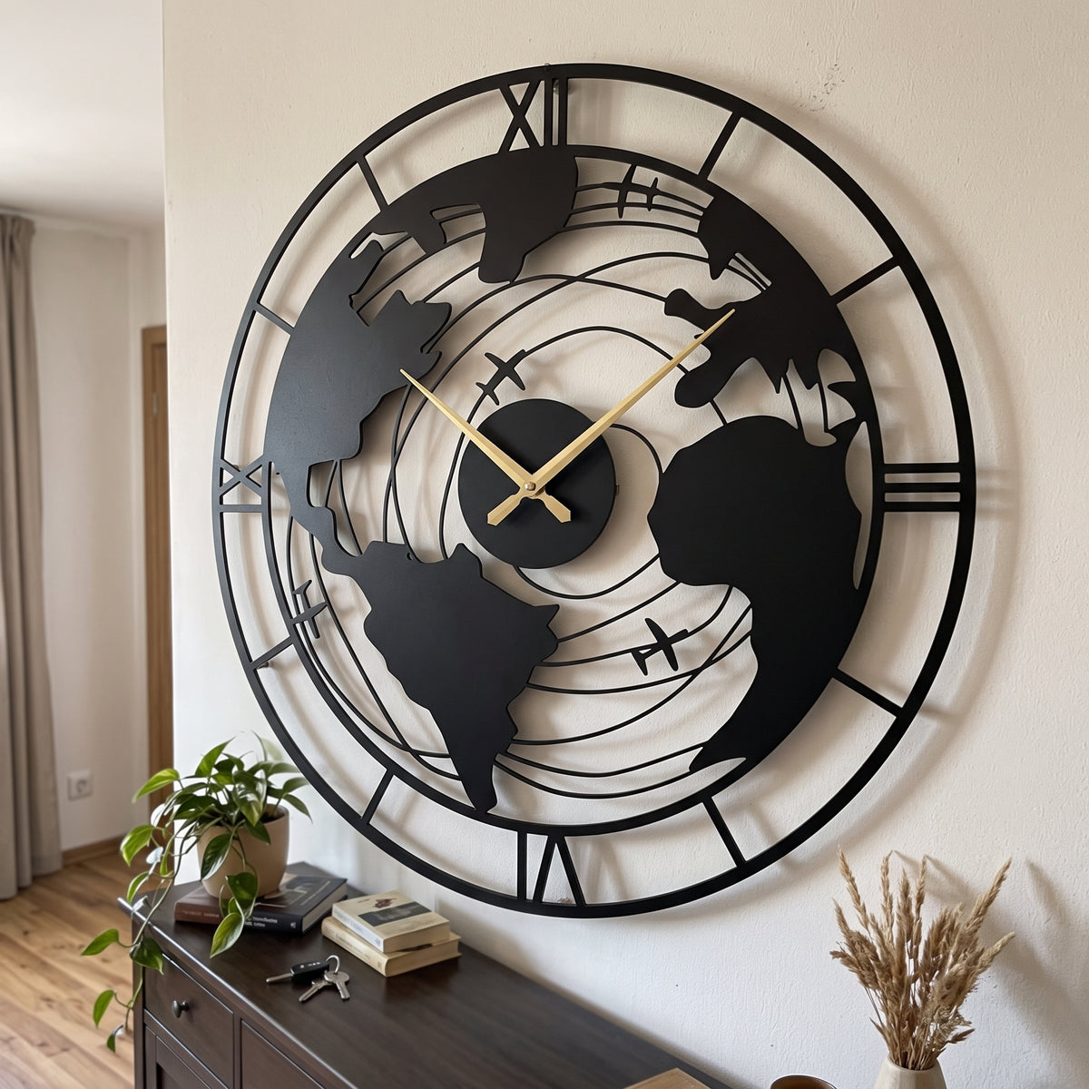Metalni zidni sat model 324, 40 cm
