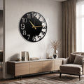 Metalni zidni sat Half – 50 cm | Akcija